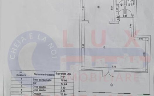 ID 8116 Oportunitate de închiriere – spațiu ULTRACENTRAL