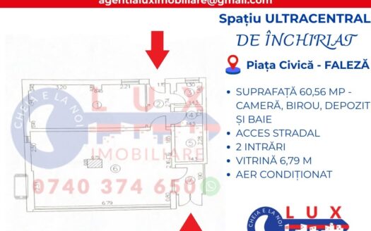 ID 8263 DE ÎNCHIRIAT – SPAȚIU ULTRACENTRAL