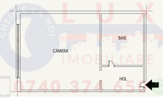 ID 1387 GARSONIERĂ CONFORT 2 | STRADA ALUNIȘULUI | PARTER