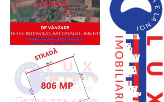 ID 7835 DE VÂNZARE – TEREN INTRAVILAN în Sat CATALOI, Comuna FRECAȚEI!