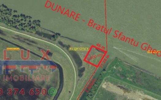 ID 7566 Teren în Delta Dunării – DESCHIDERE LA DUNĂRE