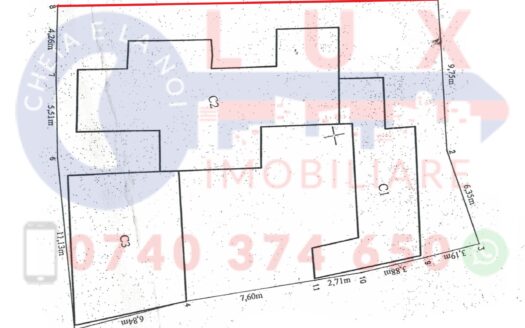 ID 6772 DE VÂNZARE: TEREN 424 MP + 3 CORPURI DE CASĂ